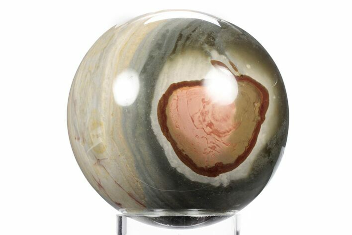 Polished Polychrome Jasper Sphere - Madagascar #359014